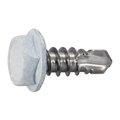 Midwest Fastener Self-Drilling Screw, #10 x 1/2 in, Painted Stainless Steel Hex Head Hex Drive, 12 PK 39584